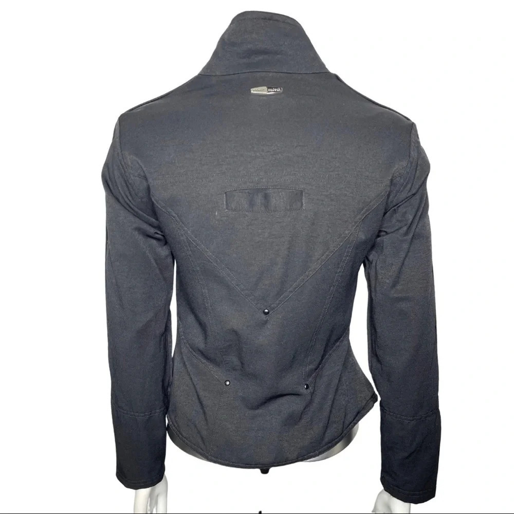 Jamie Sadock Jacket Black Zipper Front Golf Jacket Size 0 - Picture 5 of 6